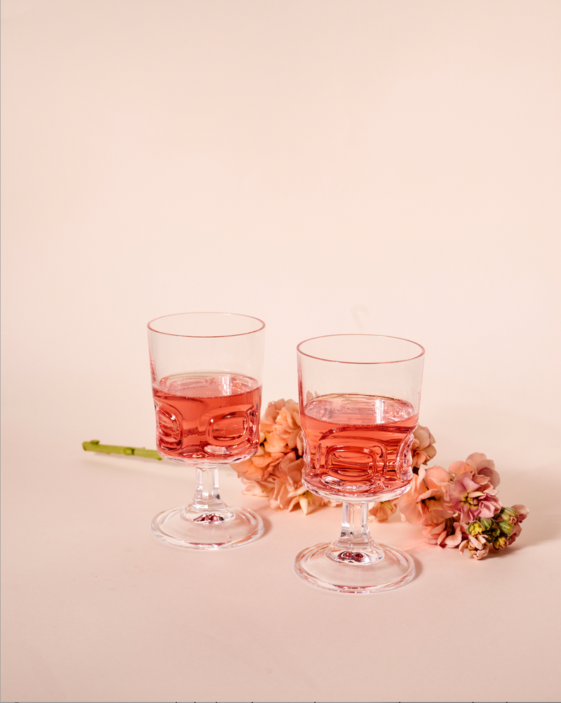 Verres à vin vintage – Années 80