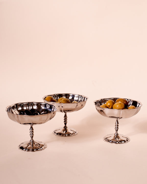 Coupelles en inox pour desserts ou entrées