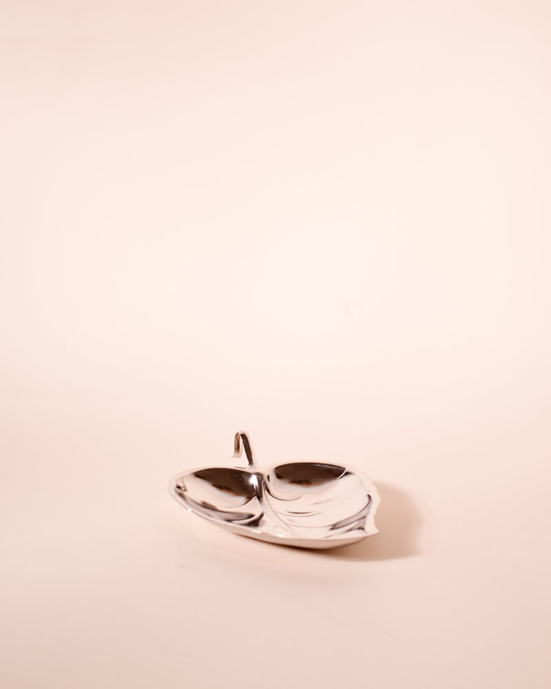 Vide-poche en métal chromé