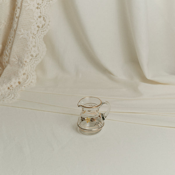 Crémier et sucrier en verre