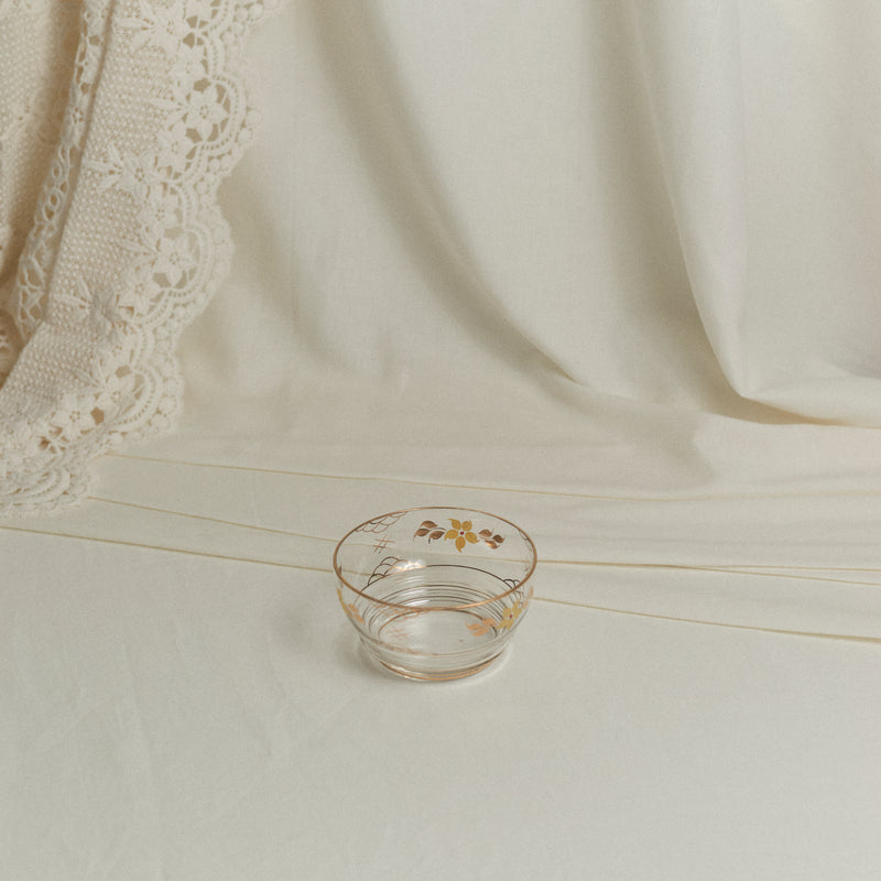 Crémier et sucrier en verre