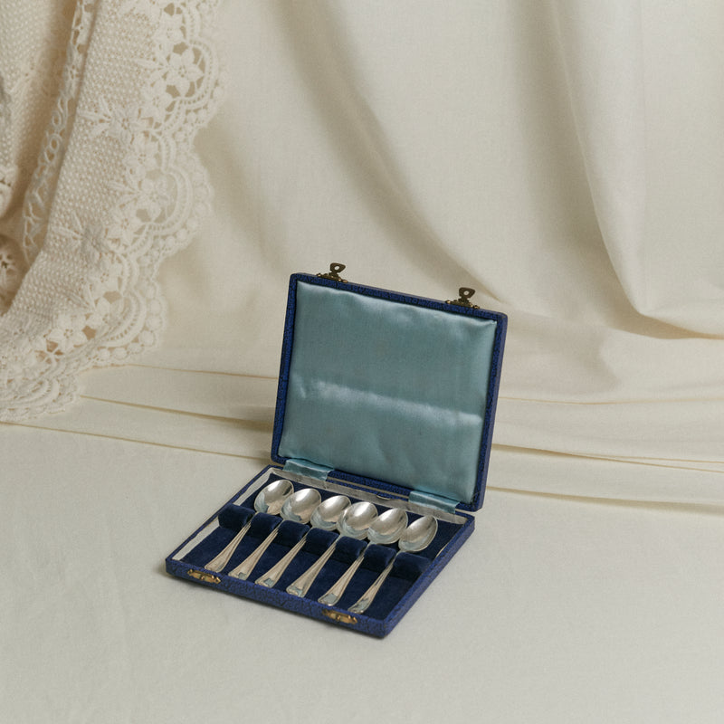 Lot de 6 cuillères en argent plaqué